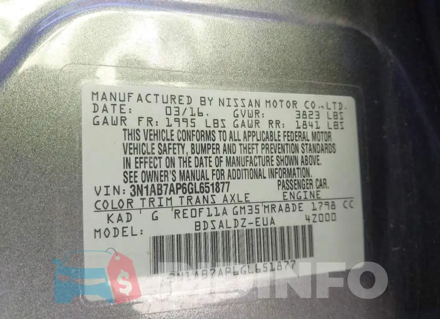 3N1AB7AP6GL651877 Photo# 9