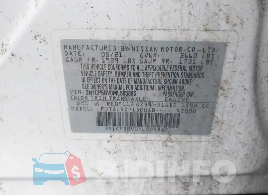3N1CP5BV0ML505885 Photo# 9