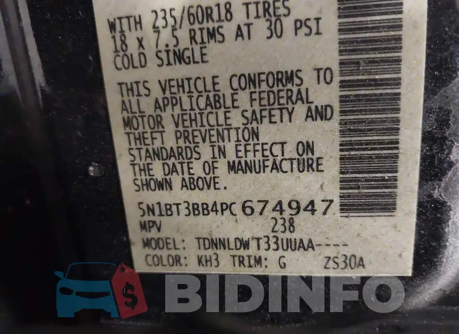 5N1BT3BB4PC674947 Photo# 9