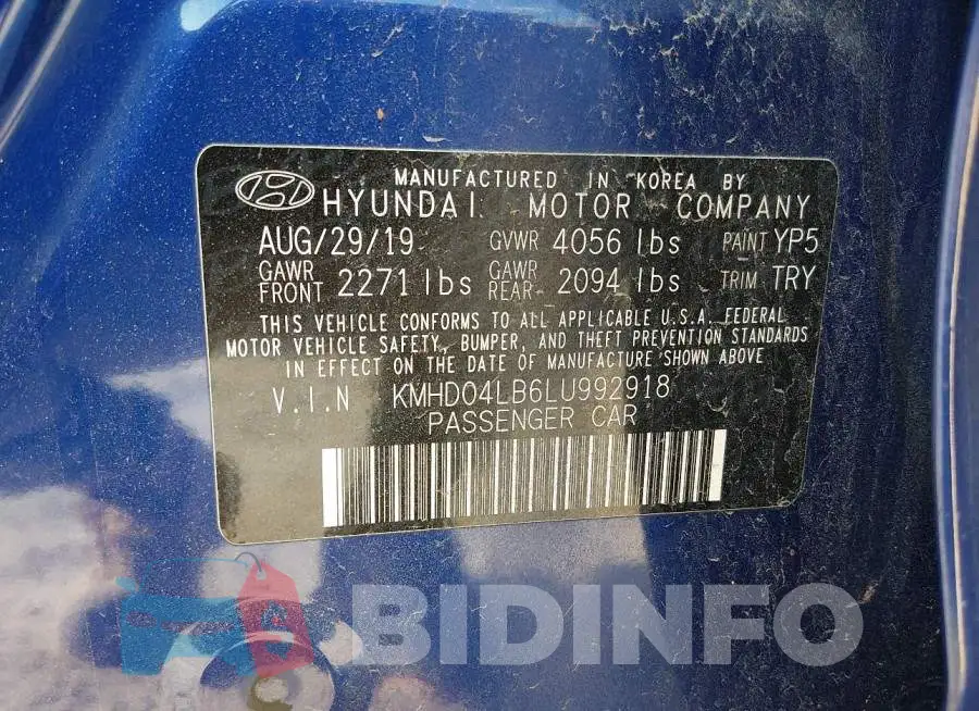 KMHD04LB6LU992918 Photo# 9