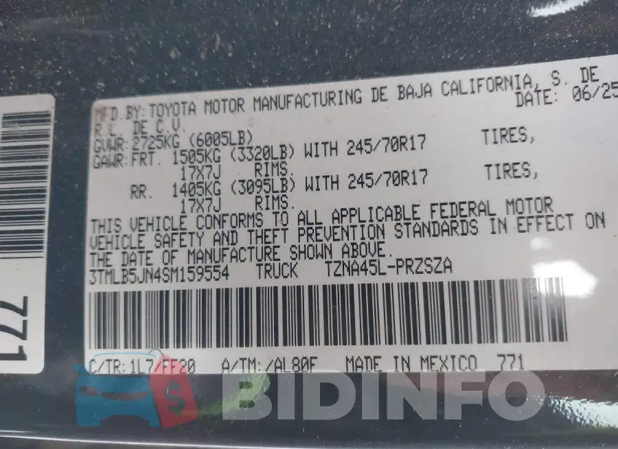 3TMLB5JN4SM159554 Photo# 9