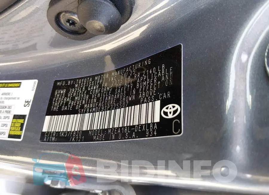 5YFB4MDE9SP325507 Photo# 9