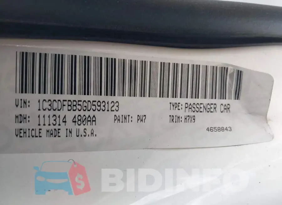 1C3CDFBB5GD593123 Photo# 9