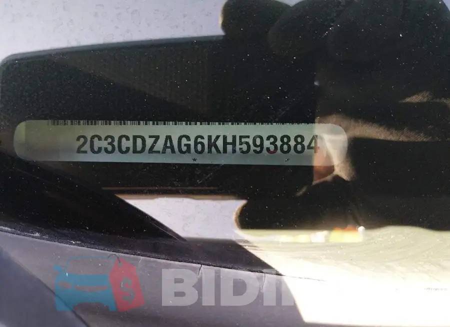 2C3CDZAG6KH593884 Photo# 9