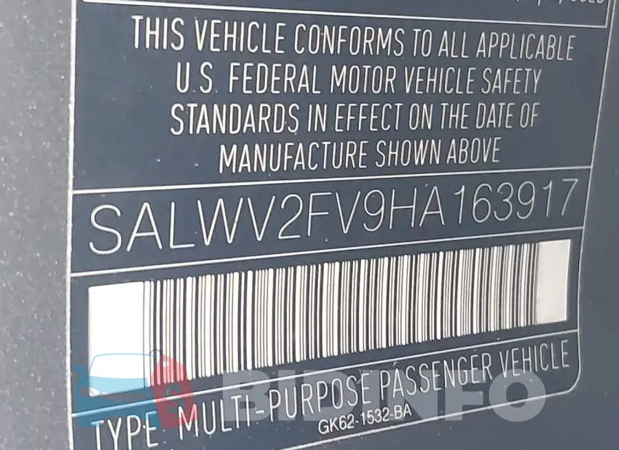 SALWV2FV9HA163917 Photo# 9