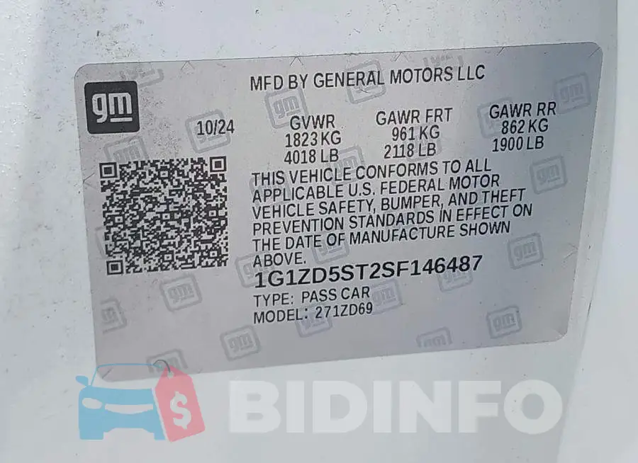 1G1ZD5ST2SF146487 Photo# 9
