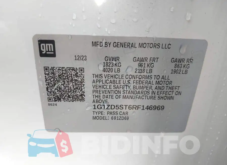 1G1ZD5ST6RF146969 Photo# 9