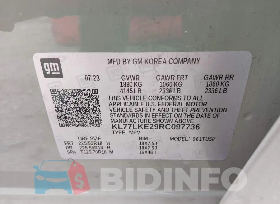 KL77LKE29RC097736 Photo# 9