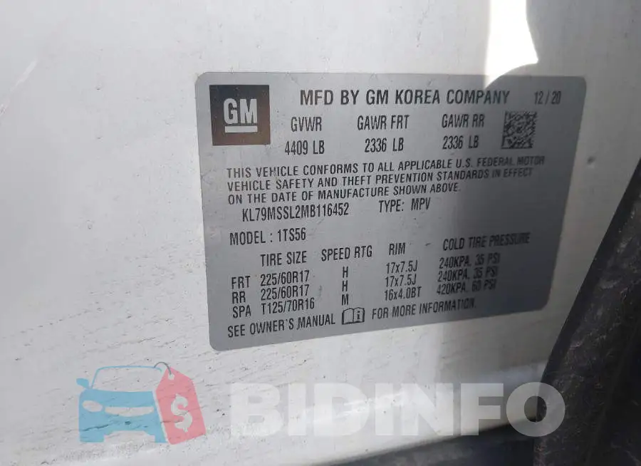 KL79MSSL2MB116452 Photo# 9