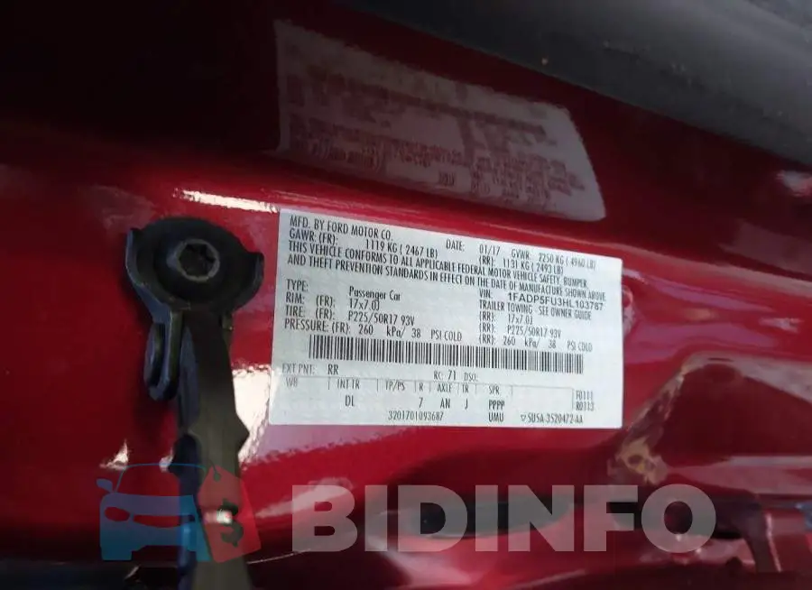 1FADP5FU3HL103787 Photo# 9