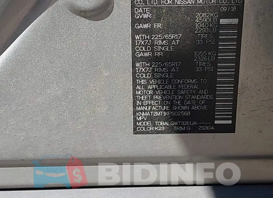 KNMAT2MT1KP502568 Photo# 9