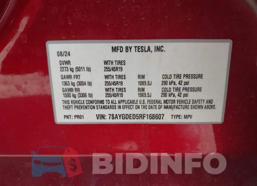 7SAYGDED5RF168607 Photo# 9