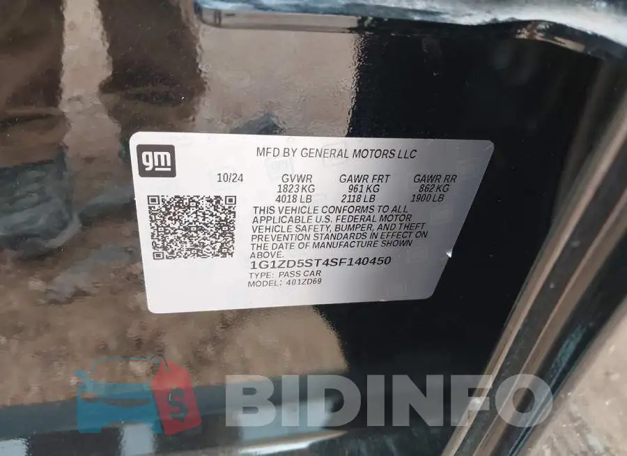 1G1ZD5ST4SF140450 Photo# 9