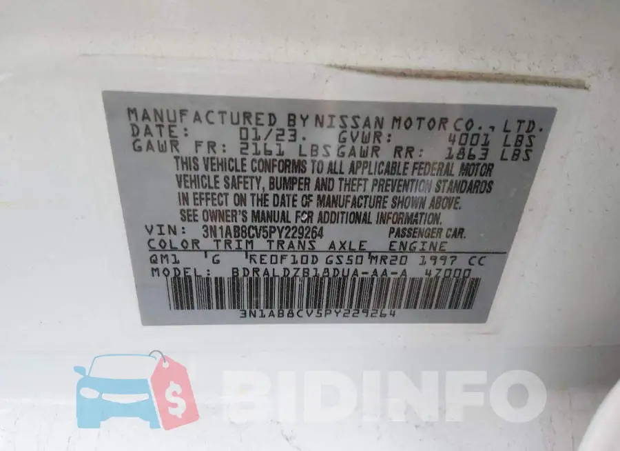 3N1AB8CV5PY229264 Photo# 9