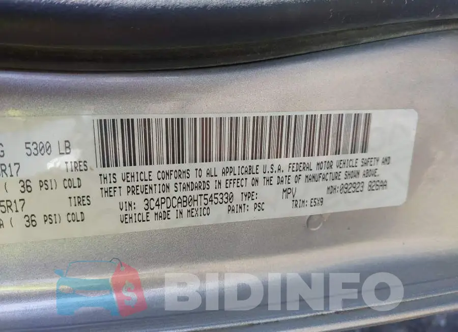 3C4PDCAB0HT545330 Photo# 9