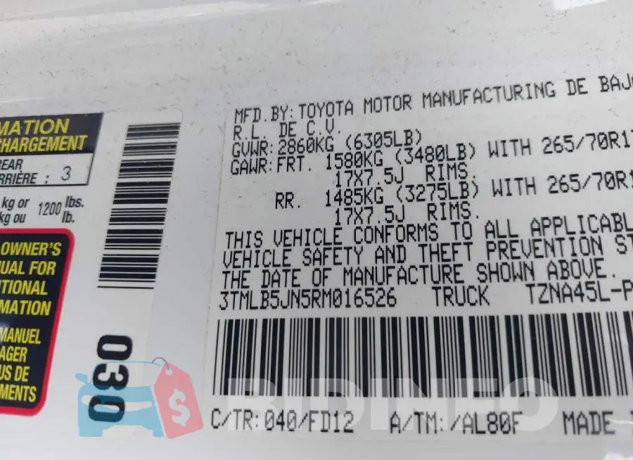 3TMLB5JN5RM016526 Photo# 9