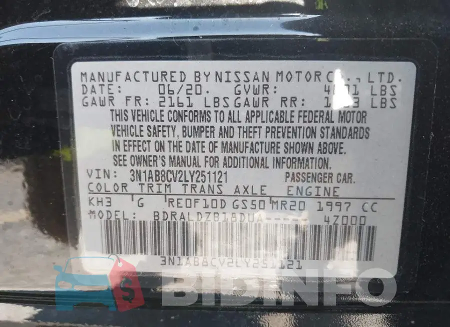 3N1AB8CV2LY251121 Photo# 9