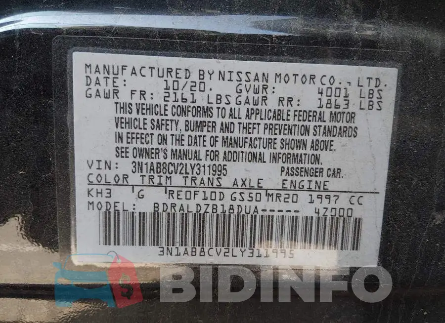 3N1AB8CV2LY311995 Photo# 9