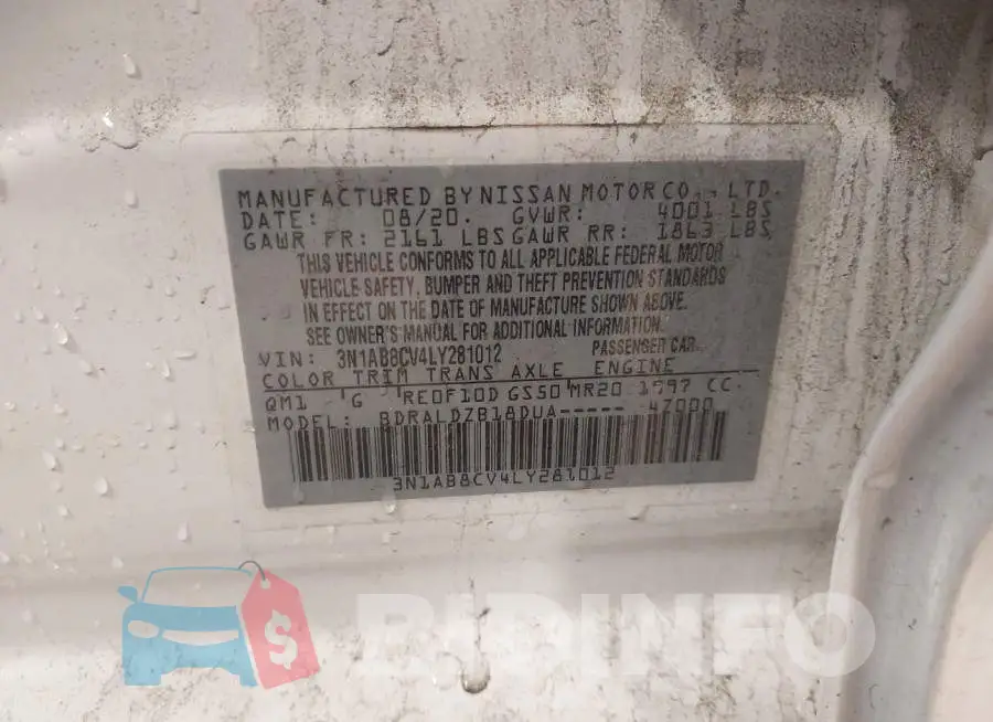 3N1AB8CV4LY281012 Photo# 9