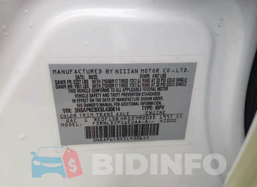 3N8AP6CBXSL430614 Photo# 9
