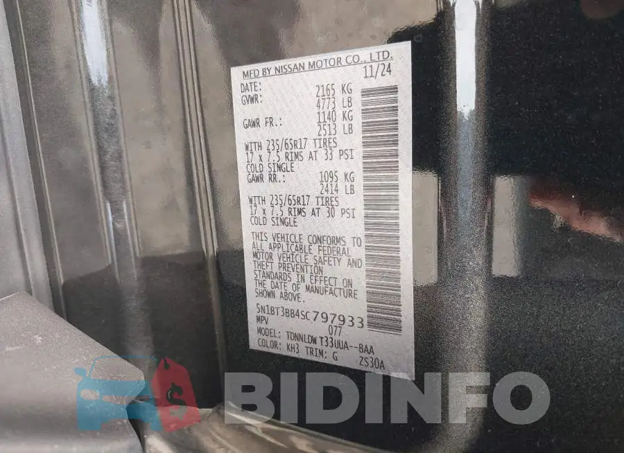 5N1BT3BB4SC797933 Photo# 9