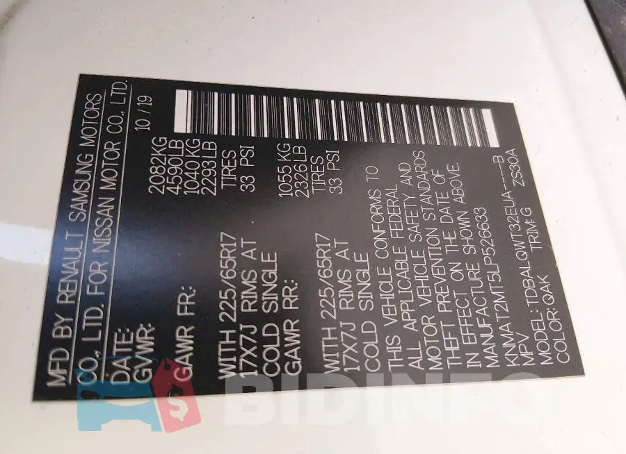 KNMAT2MT5LP526633 Photo# 9