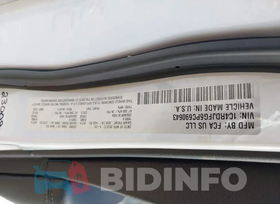 1C4RDJFG6PC690643 Photo# 9