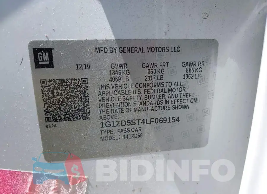 1G1ZD5ST4LF069154 Photo# 9