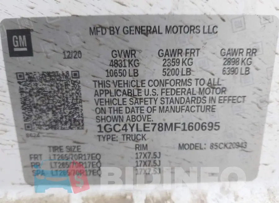 1GC4YLE78MF160695 Photo# 9