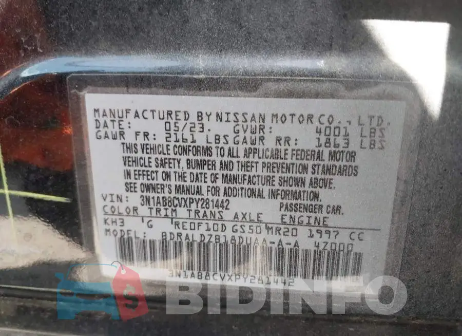3N1AB8CVXPY281442 Photo# 9