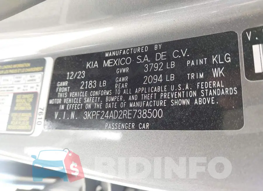 3KPF24AD2RE738500 Photo# 9