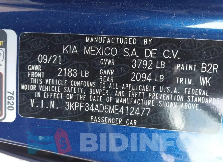 3KPF34AD6ME412477 Photo# 9