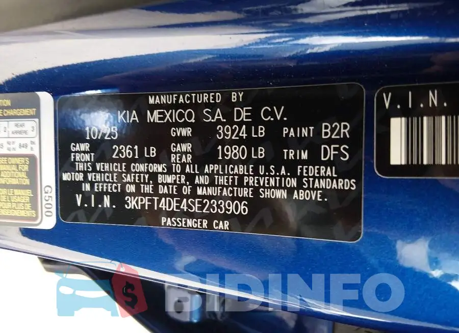 3KPFT4DE4SE233906 Photo# 9