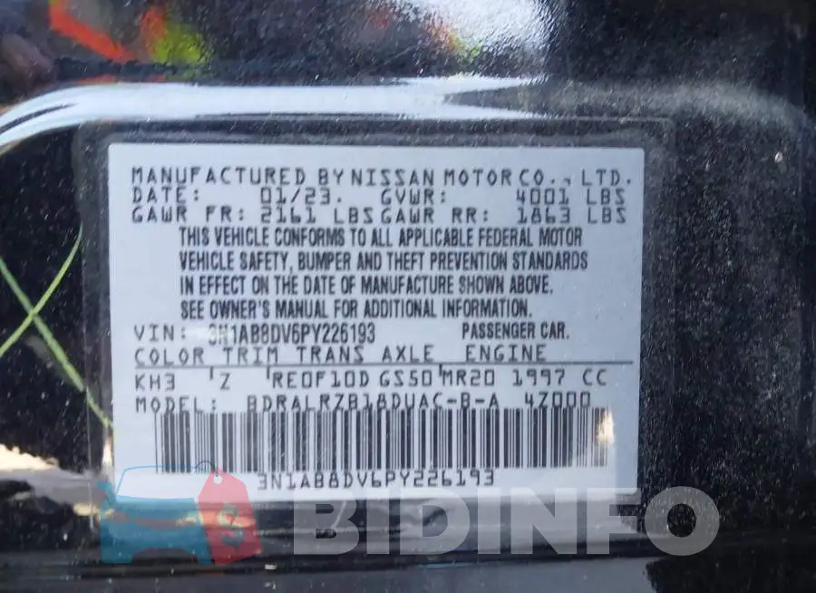 3N1AB8DV6PY226193 Photo# 9
