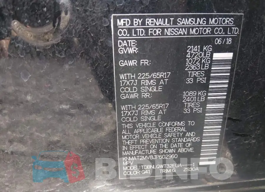 KNMAT2MV8JP602960 Photo# 9