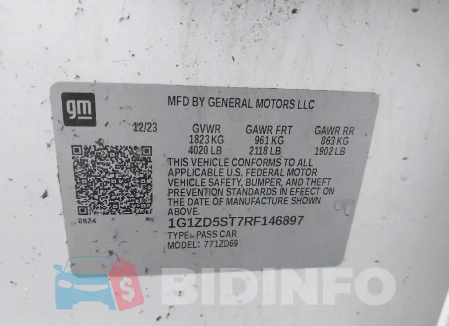 1G1ZD5ST7RF146897 Photo# 9