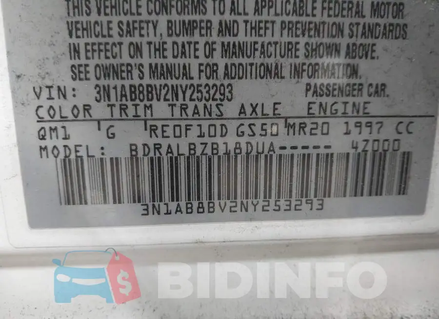 3N1AB8BV2NY253293 Photo# 9