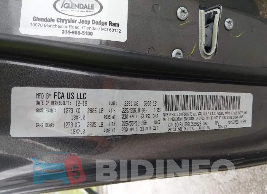 1C4PJLDB6LD569828 Photo# 9