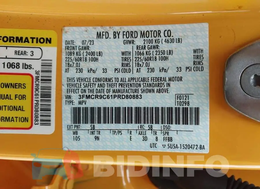 3FMCR9C61PRD80883 Photo# 9