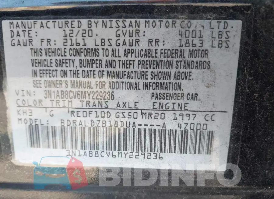 3N1AB8CV6MY229236 Photo# 9