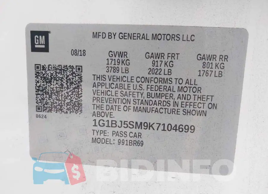 1G1BJ5SM9K7104699 Photo# 9
