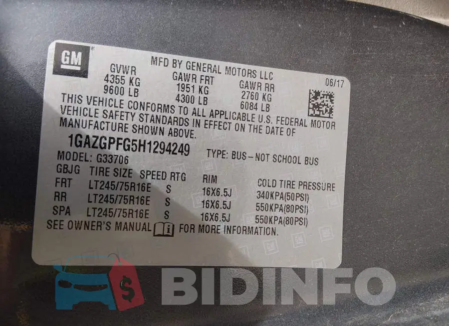 1GAZGPFG5H1294249 Photo# 9