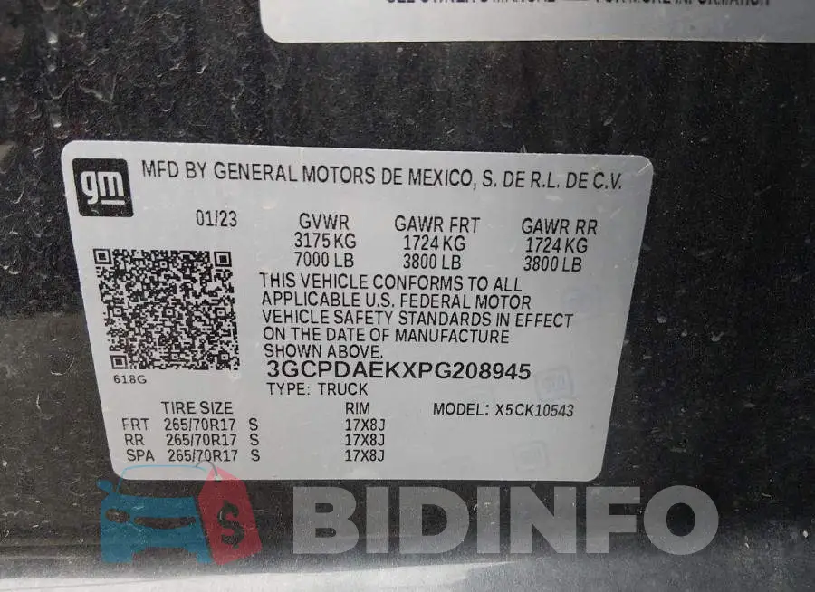 3GCPDAEKXPG208945 Photo# 9