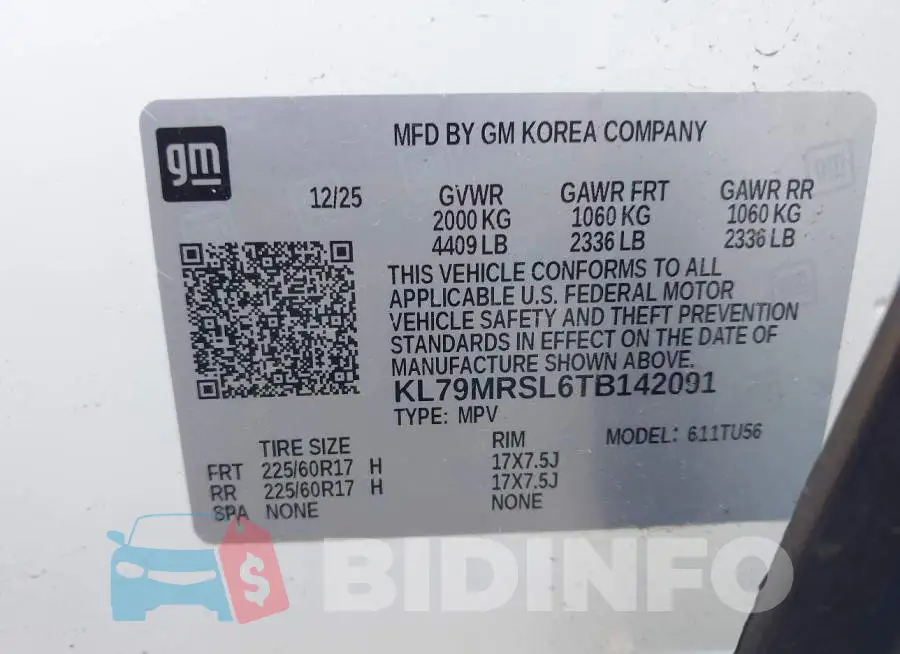 KL79MRSL6TB142091 Photo# 9