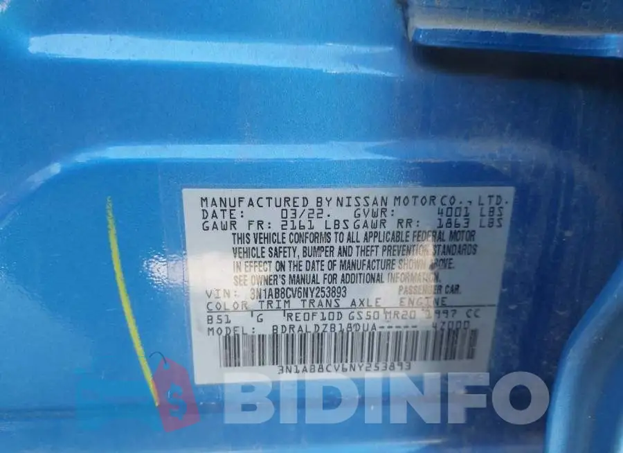 3N1AB8CV6NY253893 Photo# 9