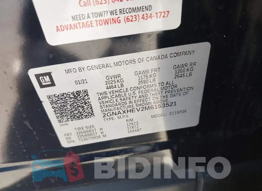 2GNAXHEV2M6153521 Photo# 9