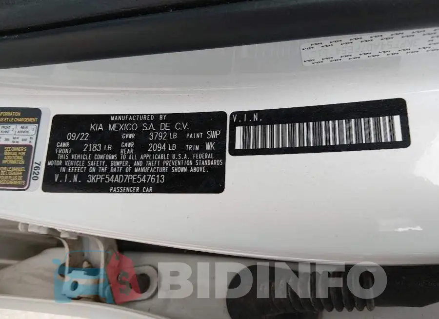 3KPF54AD7PE547613 Photo# 9