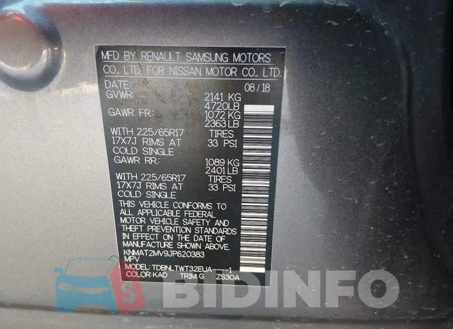 KNMAT2MV9JP620383 Photo# 9