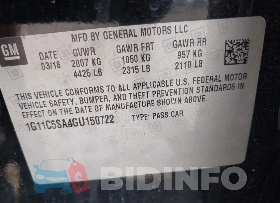 1G11C5SA4GU150722 Photo# 9