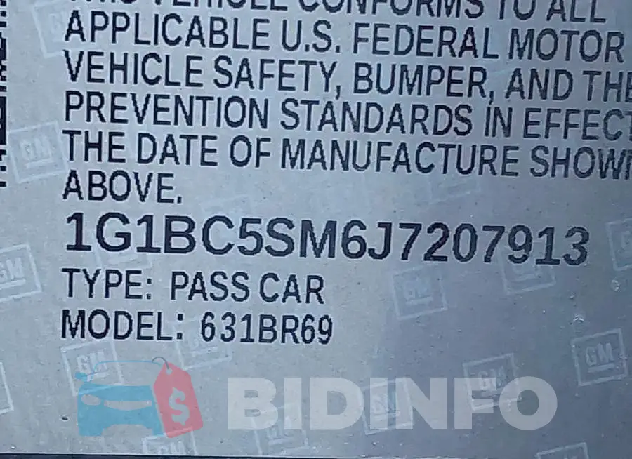 1G1BC5SM6J7207913 Photo# 9